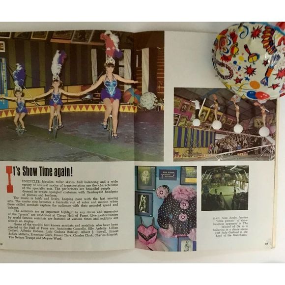 Circus Party Supplies, Bags and Stickers, Vintage Circus Hall of Fame Brochure - Picture 9 of 10